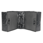 Lynx dubbele fietstas tarpaulin xxl 40l 39x34x15cm zwart