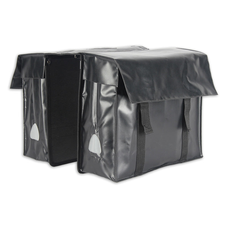 Lynx dubbele fietstas tarpaulin xxl 40l 39x34x15cm zwart