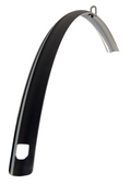 Curana voorspatbord 28 inch kunststof 29 mm mat zwart met bies