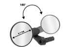 Trivio - fietsspiegel stuur trekking/mtb verstelbaar ∅17-21mm