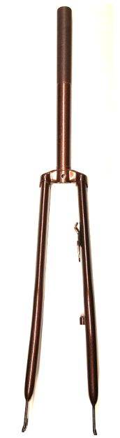Hzb voorvork 28 inch bruin 1 inch dyn.haak + trom.nok 26.5cm