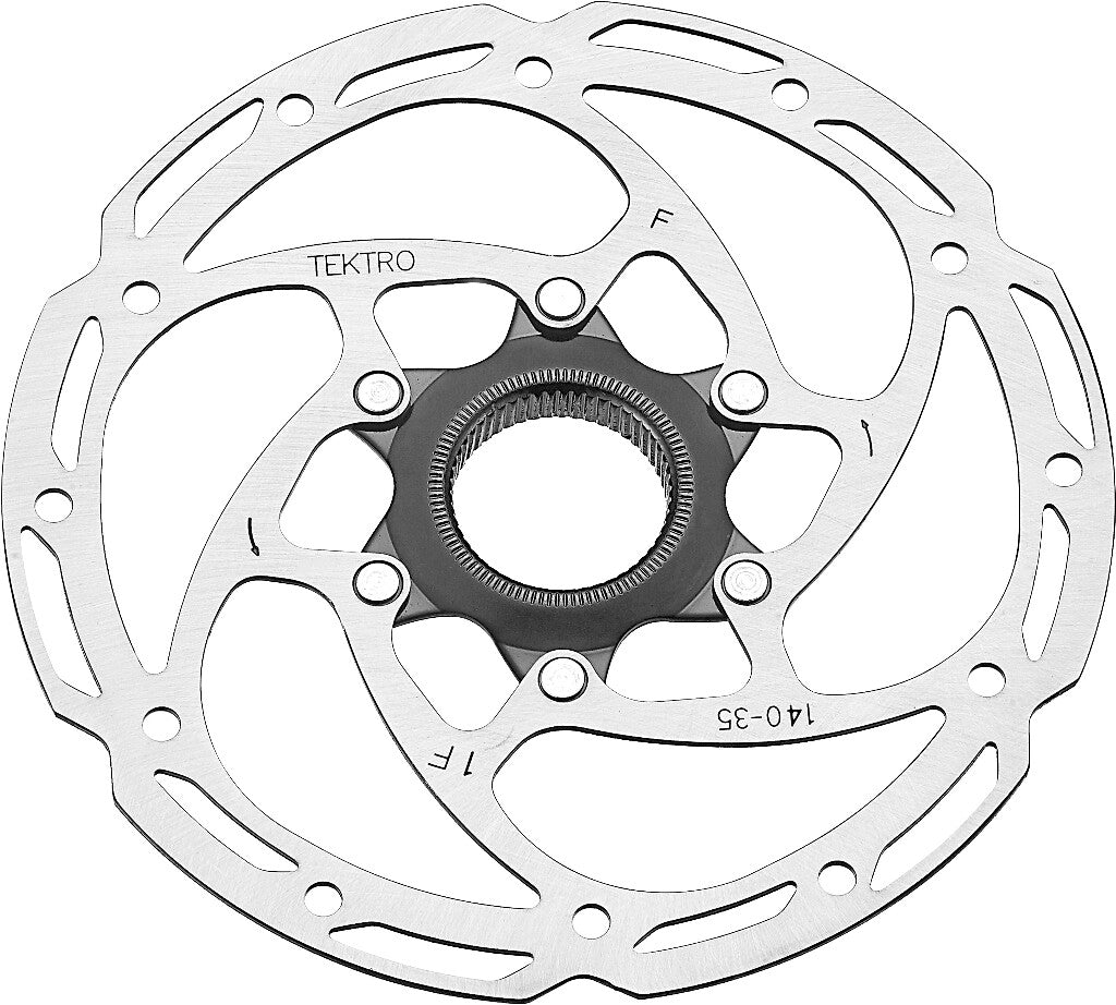 Tektro schijfrem rotor tr140-35 ø140mm, centerlock, zlv