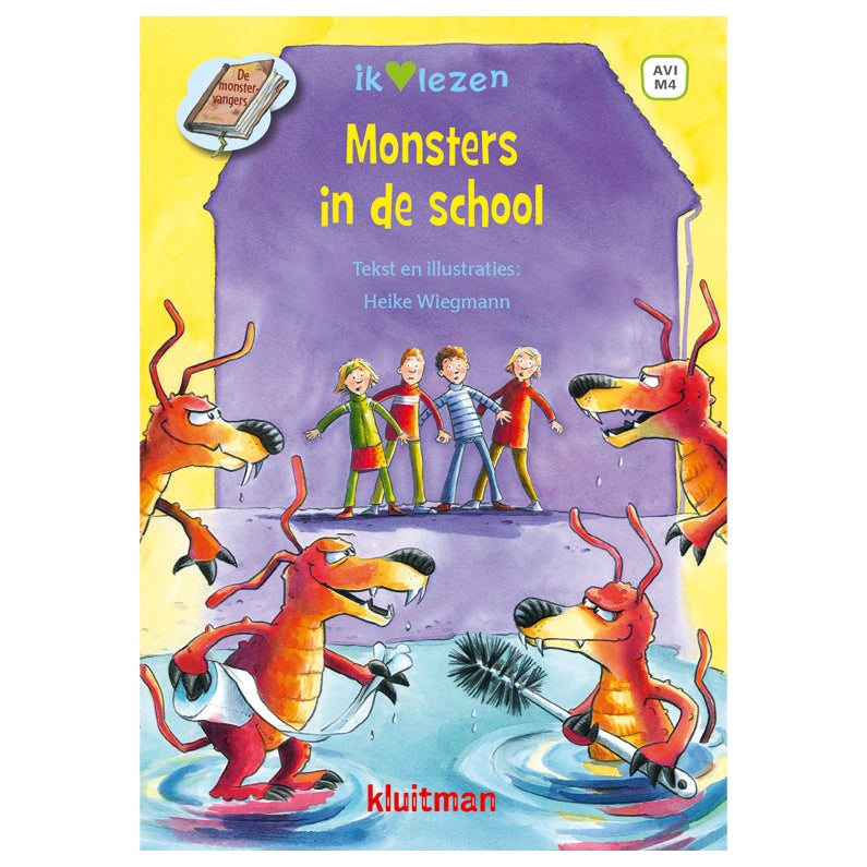 Uitgeverij Kluitman Monsters in de school AVI M4