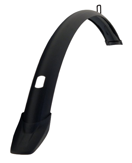 Eurofender voorspatbord 28 inch kunststof 45 mm mat zwart
