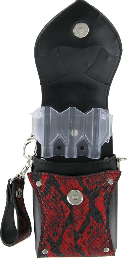 ! Bull's Hatch Case Snakeskin Red