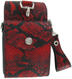 ! Bull's Hatch Case Snakeskin Red