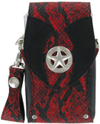 ! Bull's Hatch Case Snakeskin Red