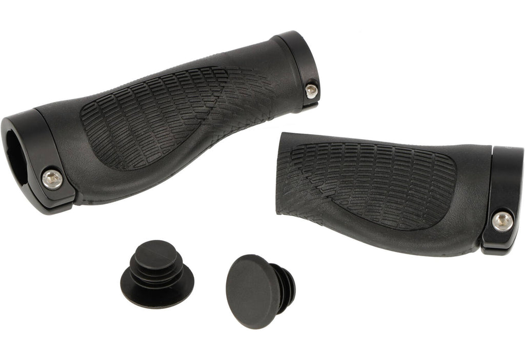 Trivio - fiets handvatten nexus 128 95 rubber ergonomisch lock-on zwart