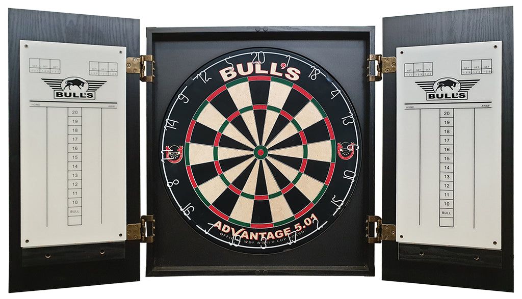 ! Bull's Beer Menu Deluxe Cabinet Wood Black