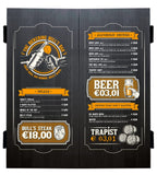 ! Bull's Beer Menu Deluxe Cabinet Wood Black