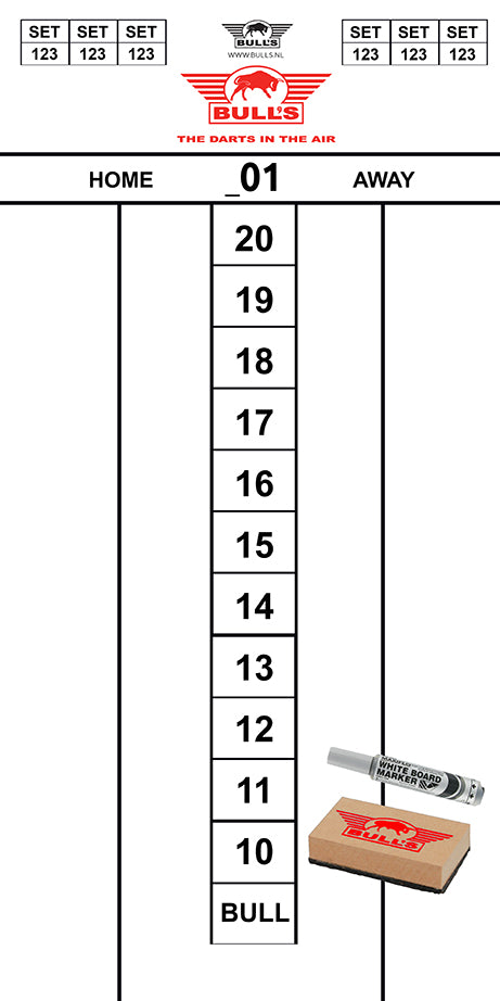 Bull's Scoreset Flex 60x30