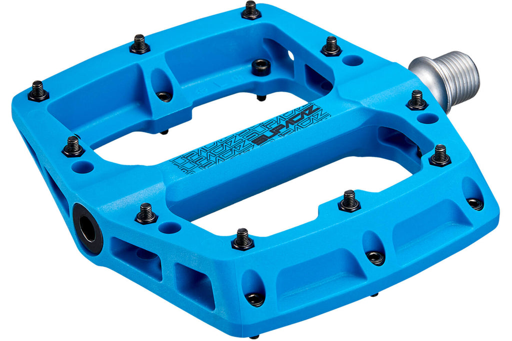 Supacaz - smash thermopoly pedaal inclusief gemonteerde vervangbare pennen blauw