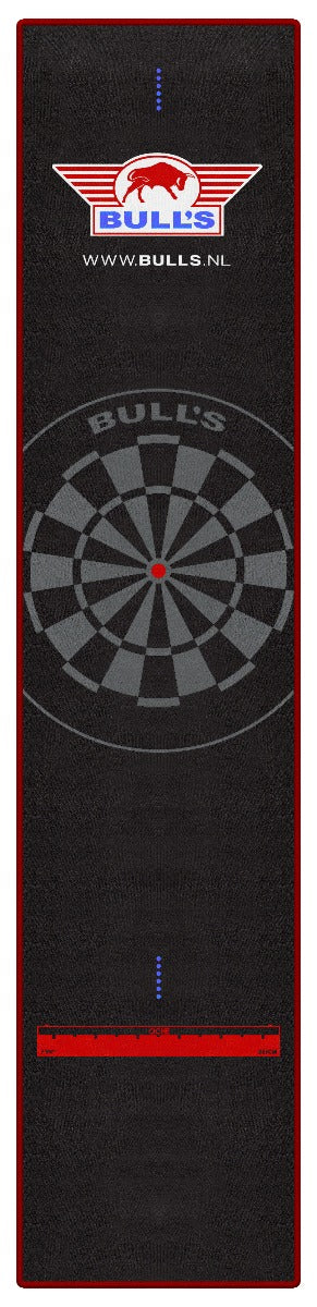 Bulls Carpet Dartmat Black Red 300x65