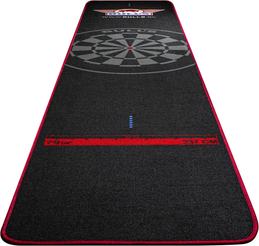 Bulls Carpet Dartmat Black Red 300x65