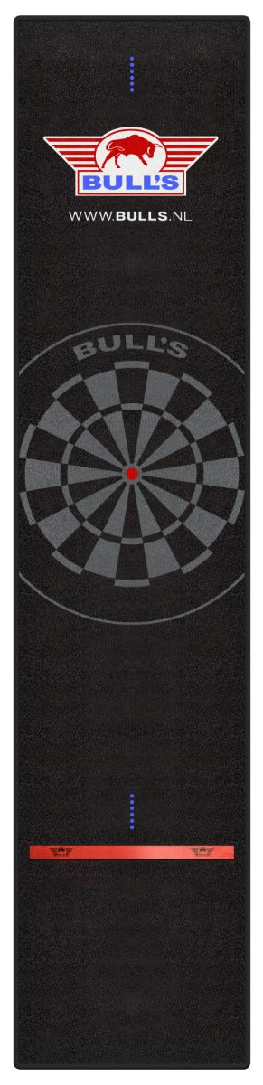 Bulls Carpet Dartmat Black Red 300x65 + oche