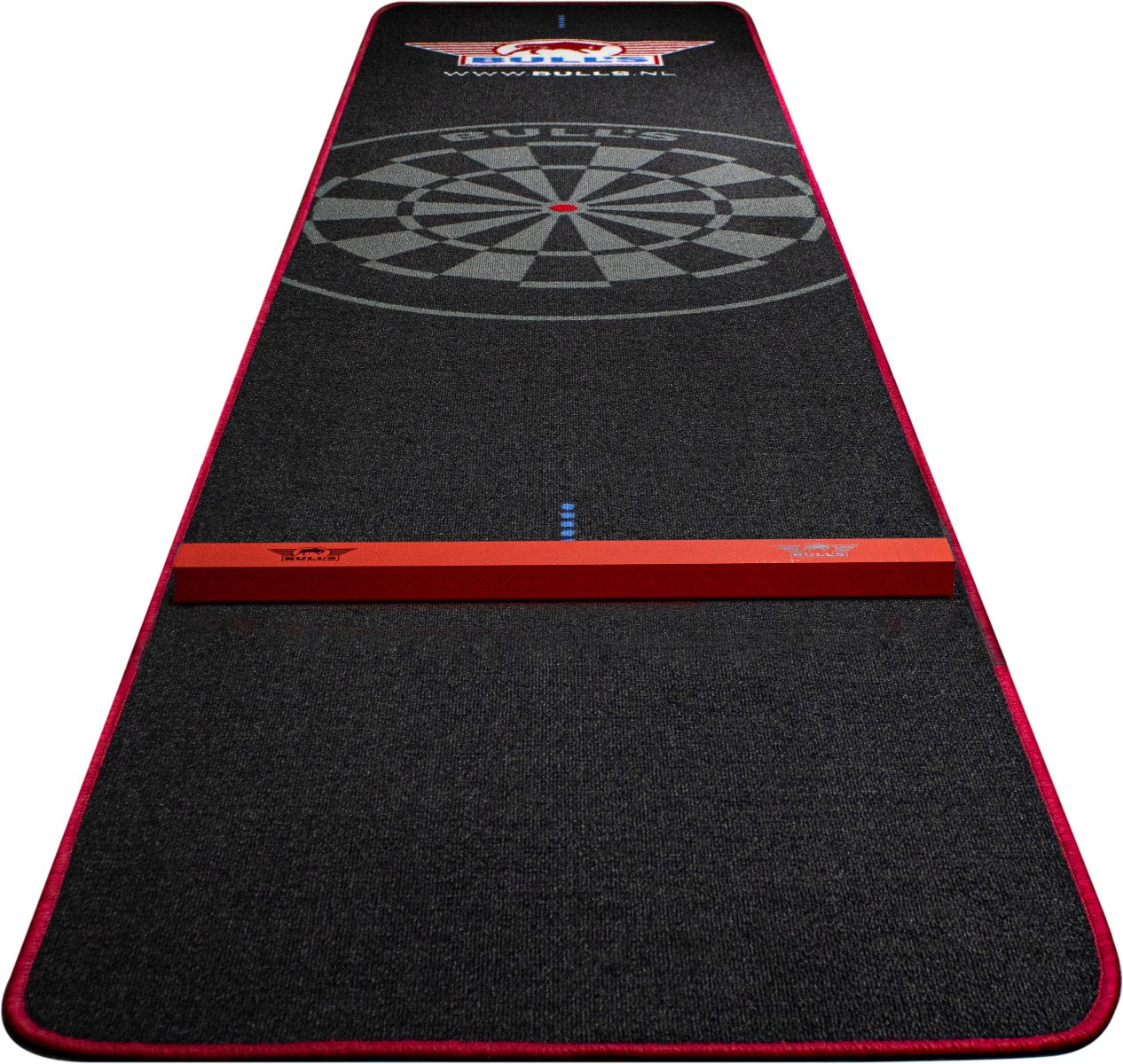 Bulls Carpet Dartmat Black Red 300x65 + oche