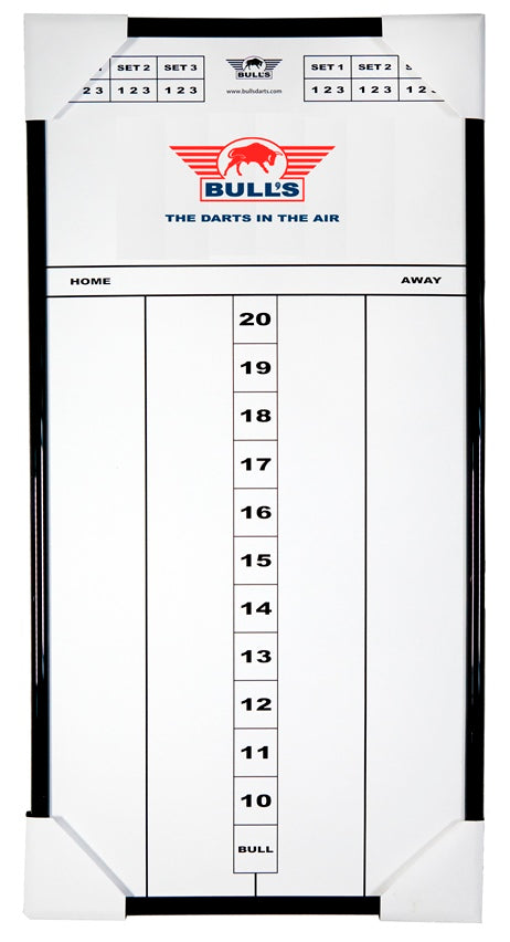 Bull's Glass Scoreboard 60x30 cm Black