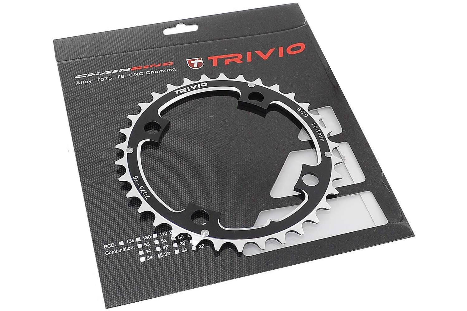 Trivio - mtb kettingblad 32t. 9 10 speed 104 bcd 4-arm