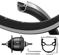 Kgs achterwiel 28 inch stratos zwart zilver nexus 8 rollerbrake