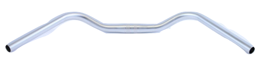 Gazelle stuurbocht 25.4ø 580mm aluminium zilver look