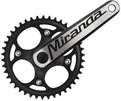 Crankset beta1r plusf 48 tands 3 32 blad staal crank alu zwart