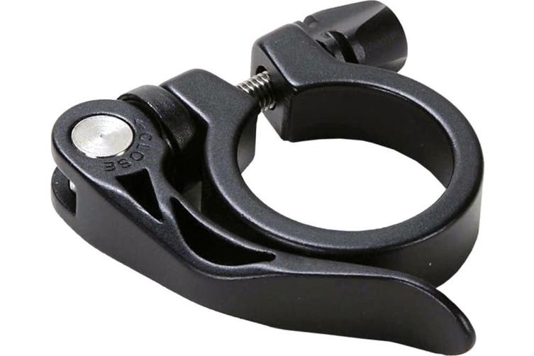 Zadelpenklem + snelspanner 34.9 zwart