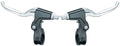Remgreepset aluminium Edge 3-vingers - zwart/zilver (op kaart)