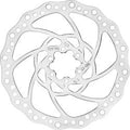 Remschijf Tektro TR180-17 ø180/2.3mm - zilver