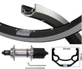 Kgs achterwiel 26 inch (559) zac 19 zw zilver 8 9 speed uitval