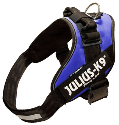 Julius k9 Power-harnas / tuig voor labels blauw
