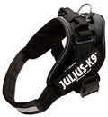 Julius k9 Idc power-harnas tuig voor labels zwart