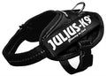 Julius k9 Idc power-harnas tuig voor labels zwart