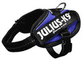 Julius k9 Power-harnas / tuig voor labels blauw