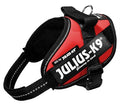 Julius k9 Power-harnas / tuig voor labels rood