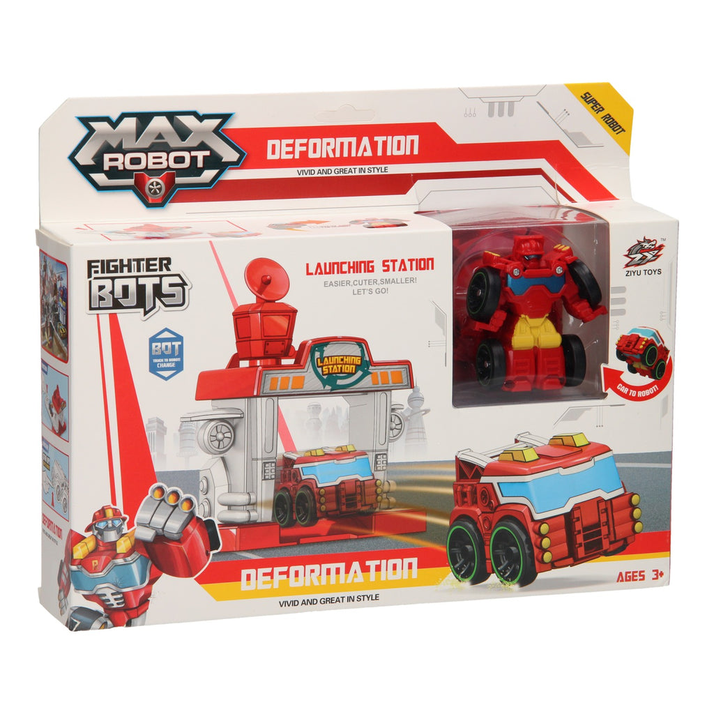 Max robot Max Robot Transformeerset Lanceerbaan Rood