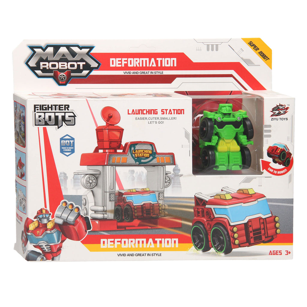 Max robot Max Robot Transformeerset Lanceerbaan Rood