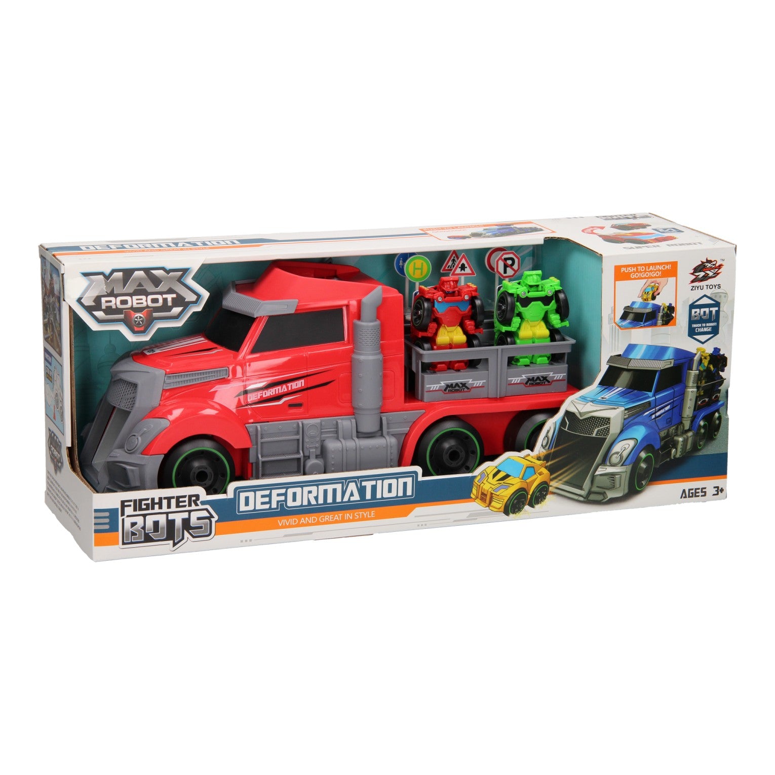 Max robot Max Robot Transformeerset Mega Rood