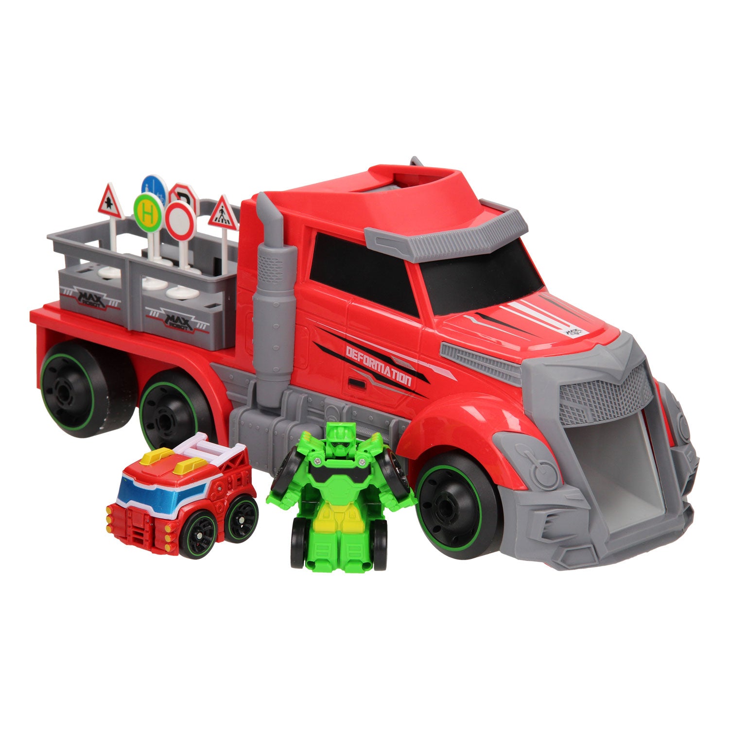 Max robot Max Robot Transformeerset Mega Rood