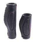 Handvatset Zwart-Leer 130 95mm 2-component, 2-kant open