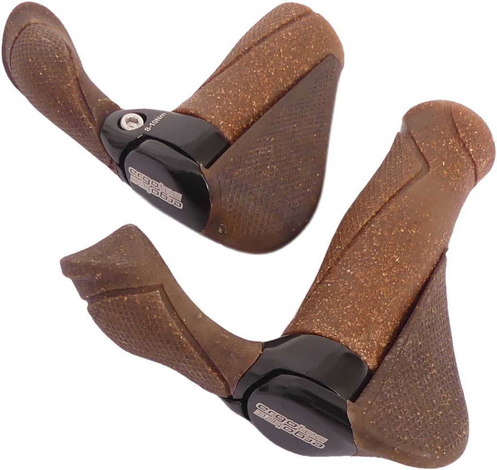 Handvatpaar MF2 kurk aluminium 130 + 87 mm -
