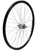 Achterwiel 28 sp. alu spaak 13 zwart basic vent remnaaf