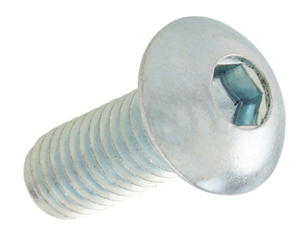 Ams disk/rotor/schijfrembout inbus m5x12 mm zilver zakje 6 stuks