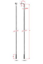 Spaken met Nippels Rodi 280-13 RVS  (100*)