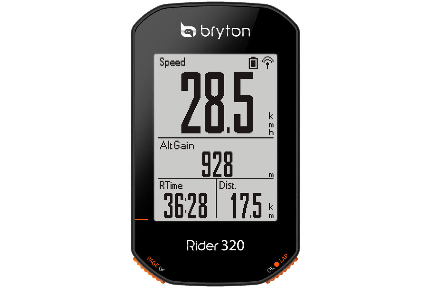 Bryton - rider 320 t gps fietscomputer rider inclusief hartslagband en cadans sensor ant+ / bluetooth