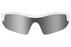Trivio - fietsbril vento nova wit lens zwart mirror
