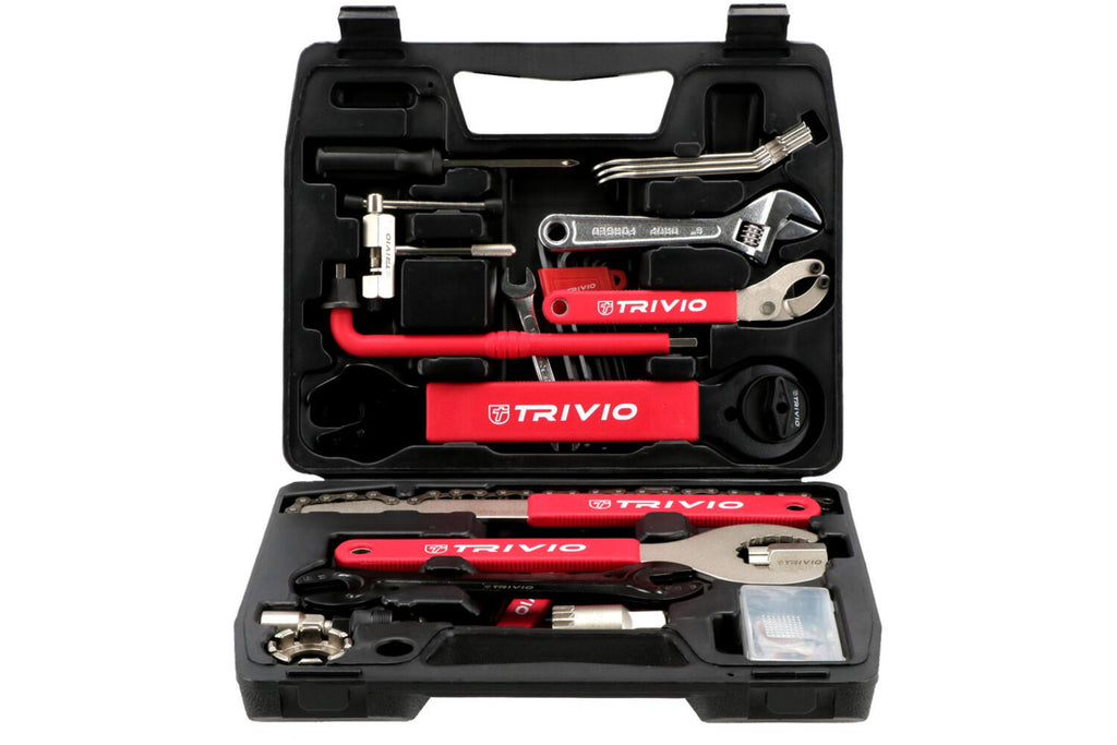 Trivio - fietsgereedschap starter gereedschapskoffer toolbox 18 delig
