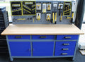 Werkbank grijs-blauw 170cm