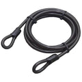 Python kabelslot 2,5 meter 10x250 mm met 2 ogen exclusief slot zwart