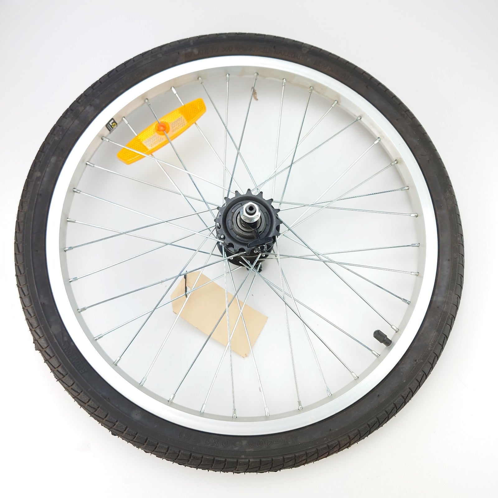 Achterwiel 20x1.75 freewheel alu