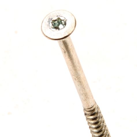 Hoenderdaal fasteners hoenderdaal spaanplaatschroef verzinkt platkop deeldraad torx tx25 5.0x100 60 | 200 stuks - 0206.01.42601
